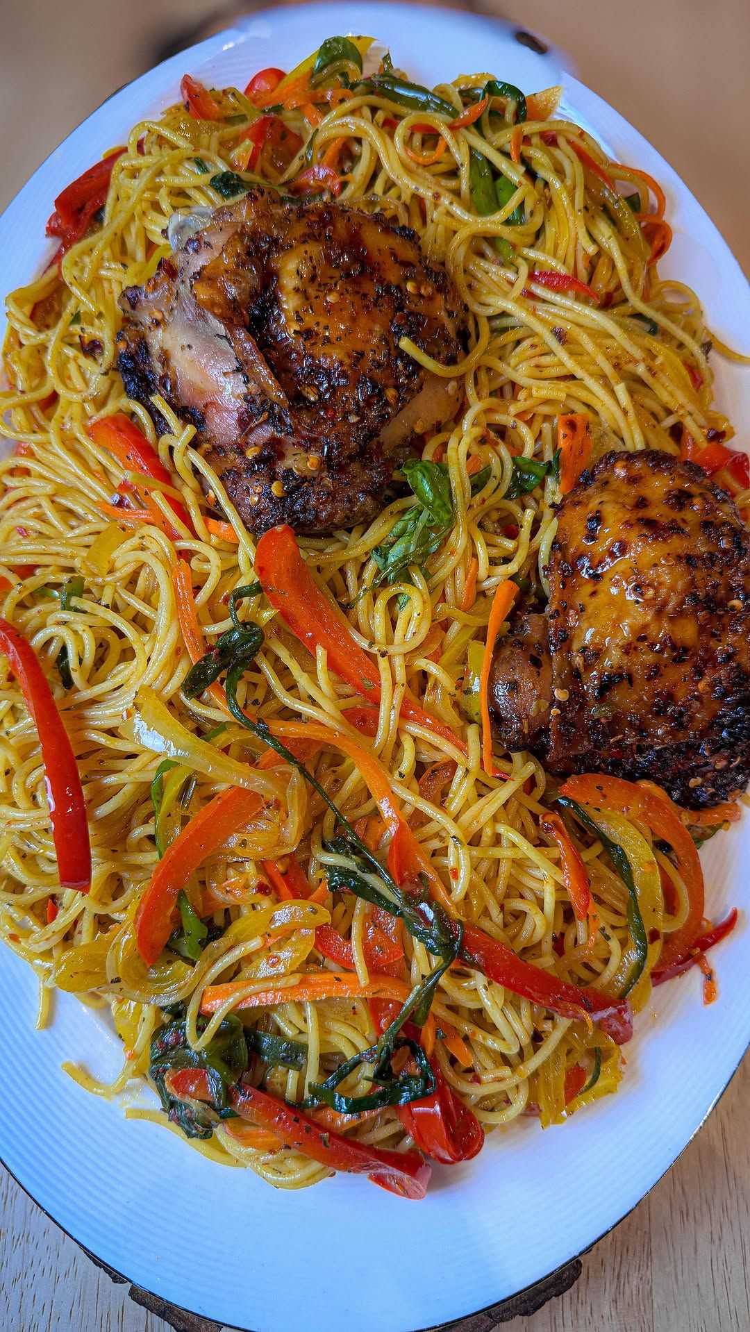 Pilipili Chicken & Spaghetti